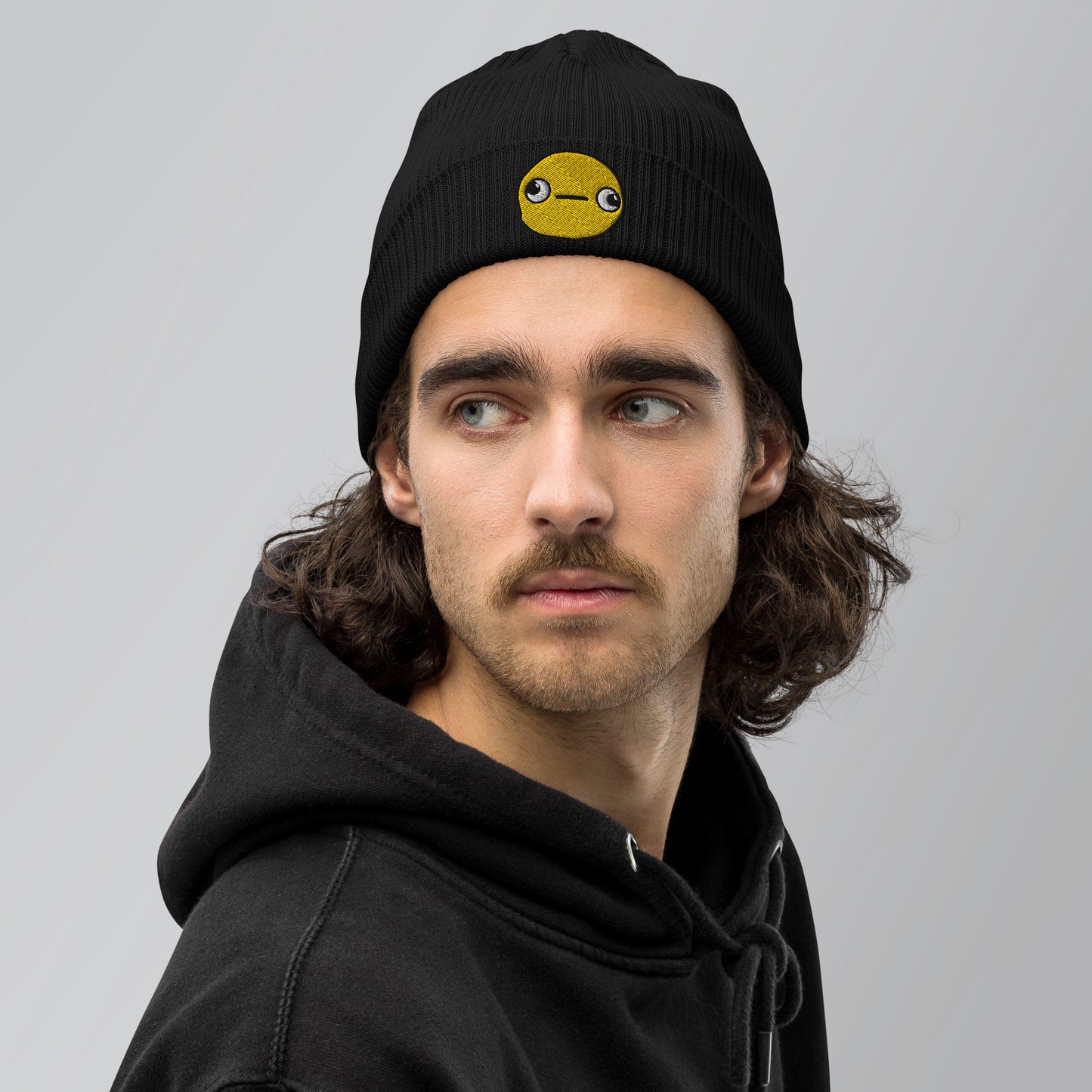 MrPanface Organic ribbed beanie