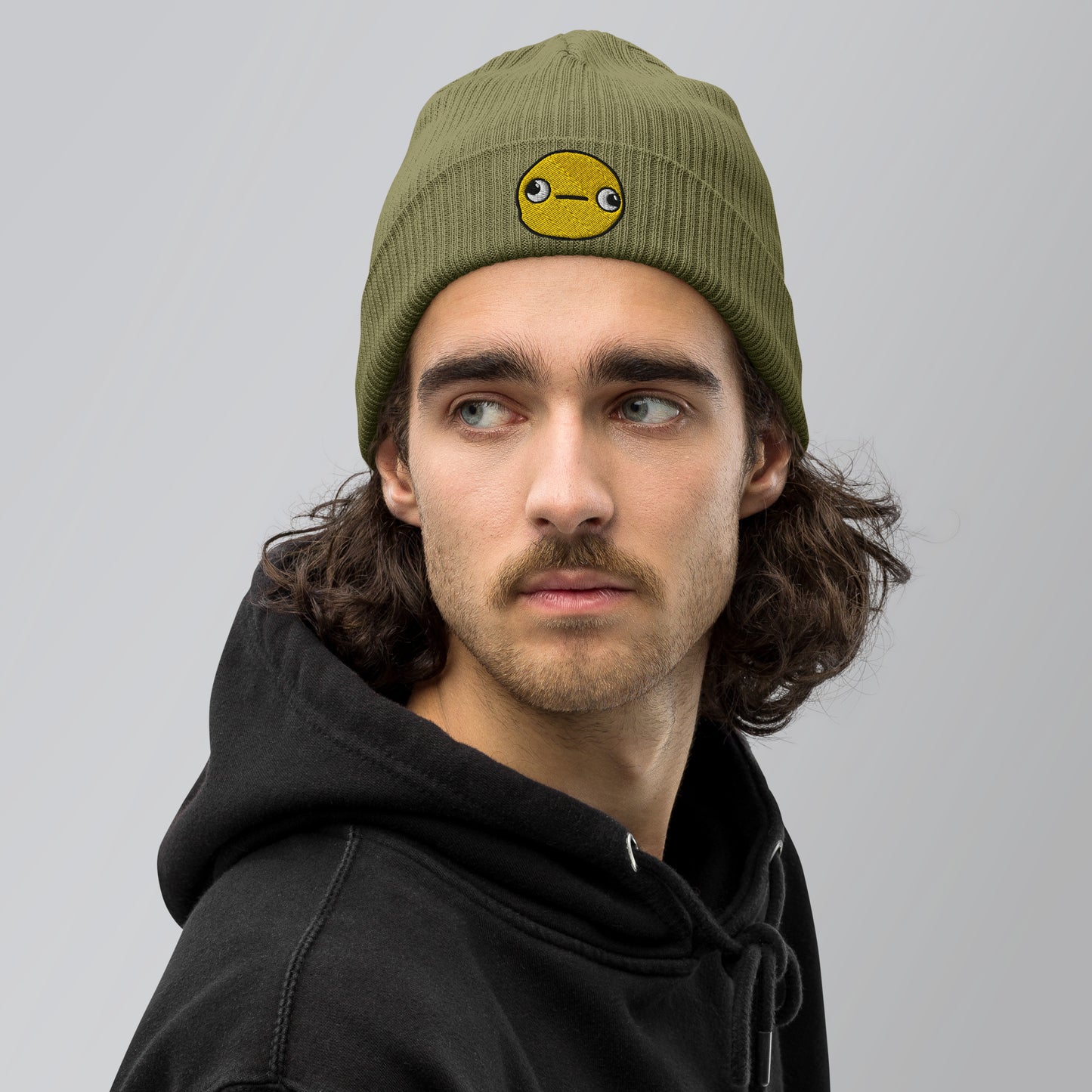 MrPanface Organic ribbed beanie