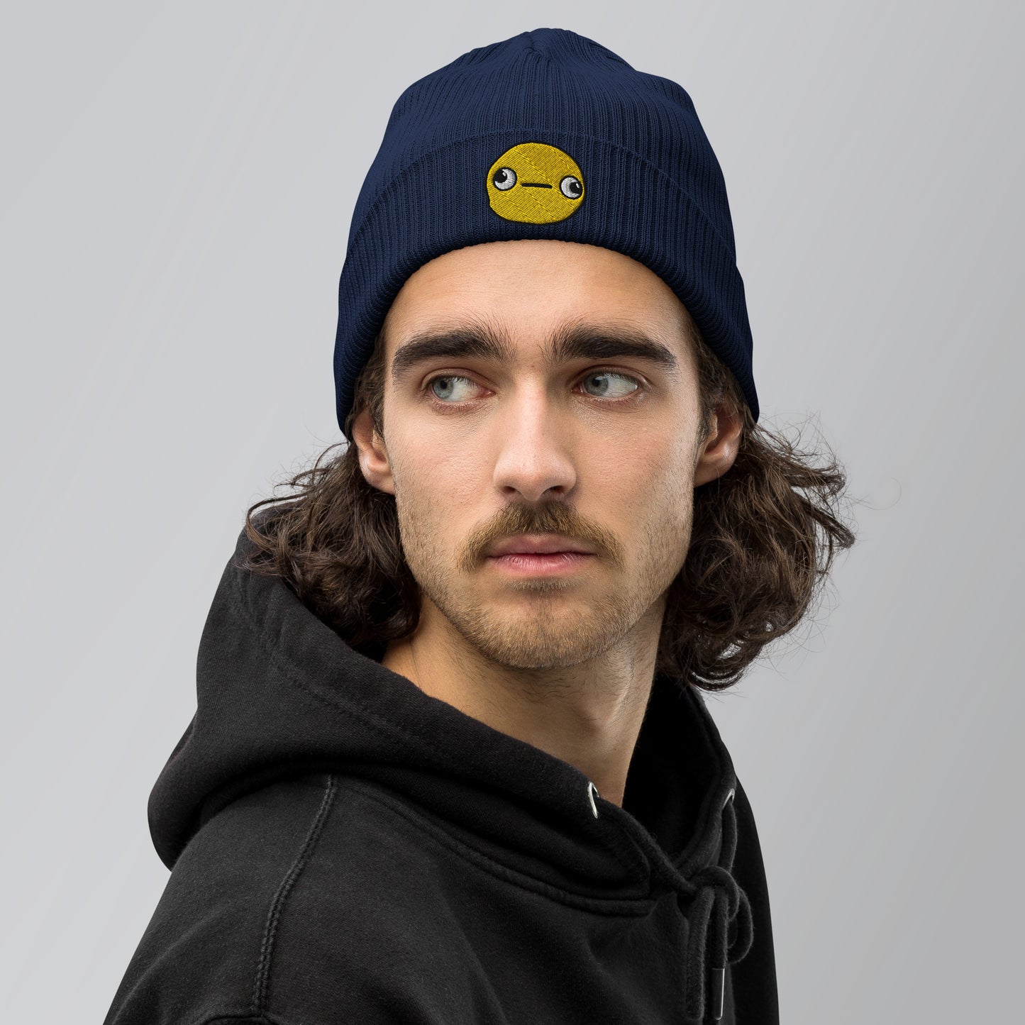 MrPanface Organic ribbed beanie